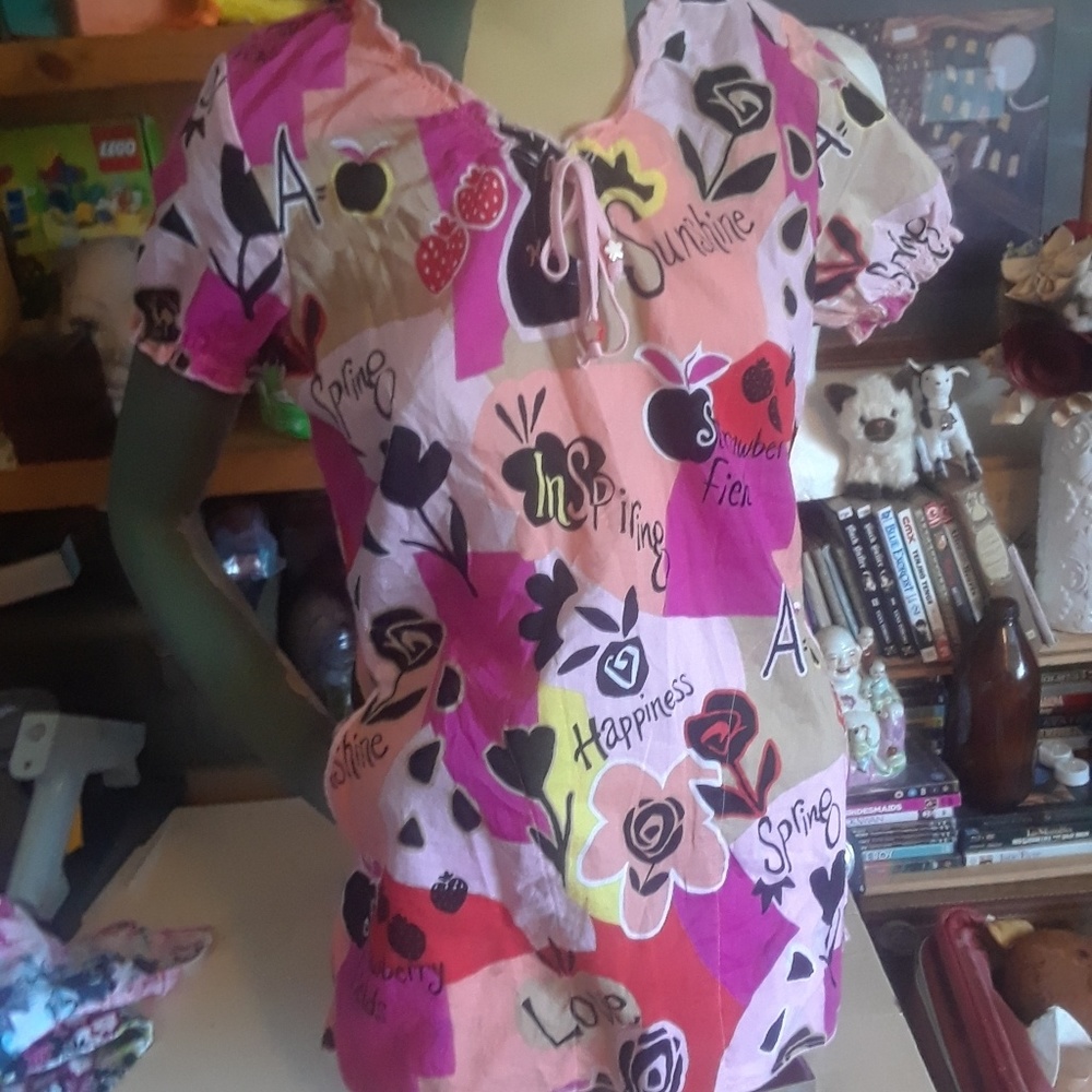 Rare Koi Scrub Top